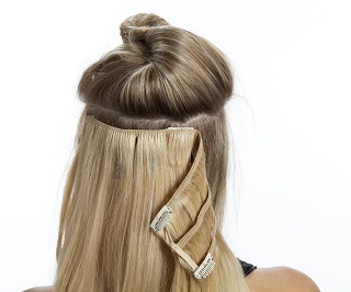 Clip-in human hair extensions by Original Diva
