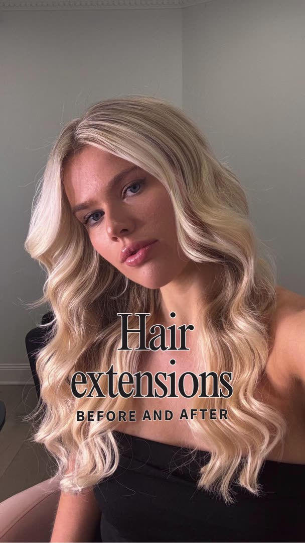 Length and volume transformation at Original Diva, Sydney — hair extensions before and after