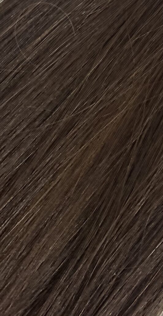 Original Diva Colour 4 Brown hair extension swatch