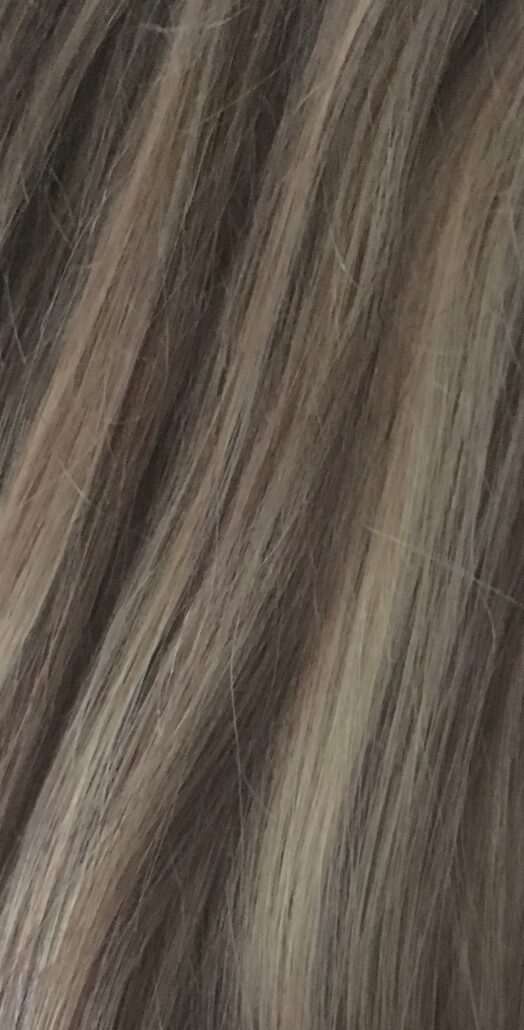 Original Diva Colour 6/22 blend swatch; Brown base with blonde foils.
